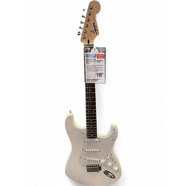 Used Squier Sonic Stratocaster Limited-Edition White Solid Body Electric Guitar