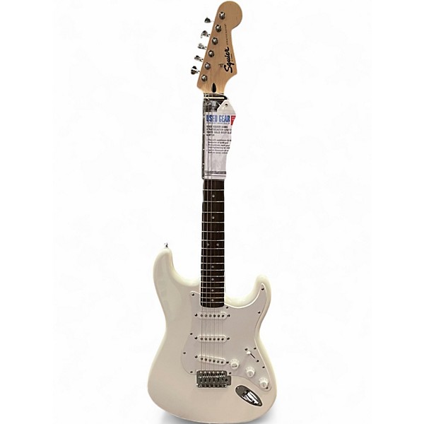 Used Squier Sonic Stratocaster Limited-Edition White Solid Body Electric Guitar