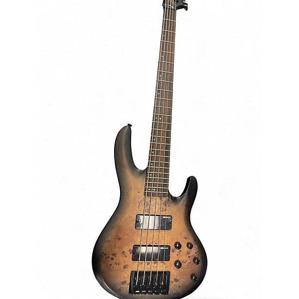 Used ESP LTD B5 5 STRING Ebony Charcoal Burst Electric Bass Guitar