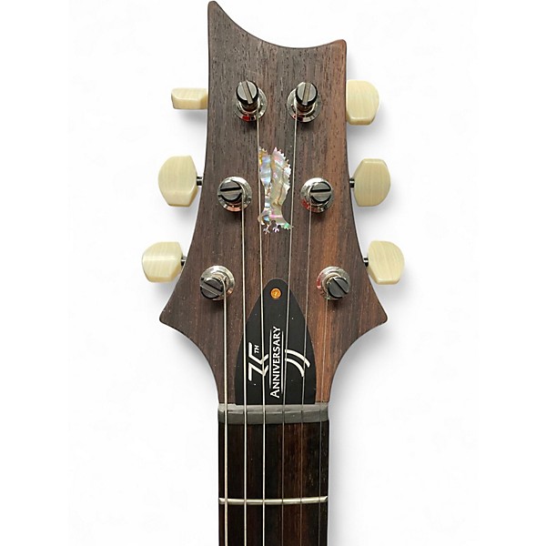 Used PRS Custom 24 10 Top 35th Anniversary Black Gold Solid Body Electric Guitar