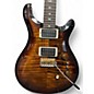 Used PRS Custom 24 10 Top 35th Anniversary Black Gold Solid Body Electric Guitar