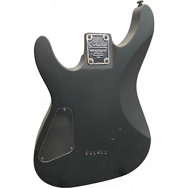 Used Schecter Guitar Research Damien 6 Black Solid Body Electric Guitar