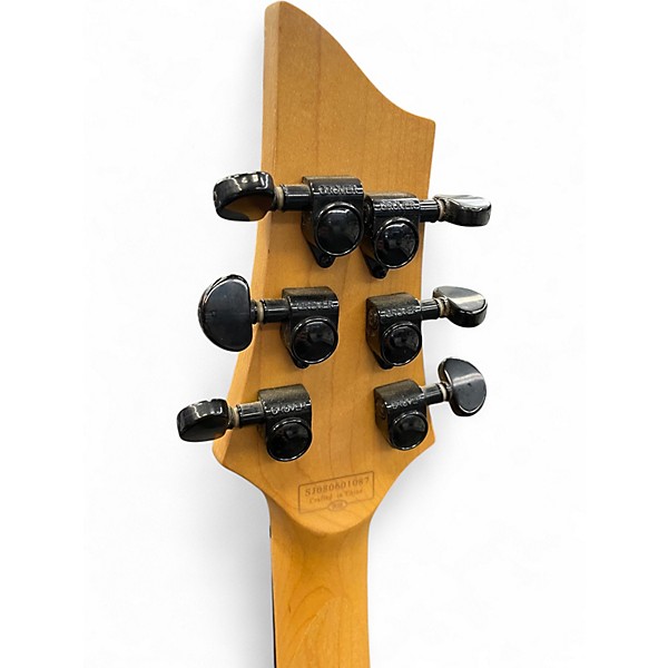 Used Schecter Guitar Research Damien 6 Black Solid Body Electric Guitar