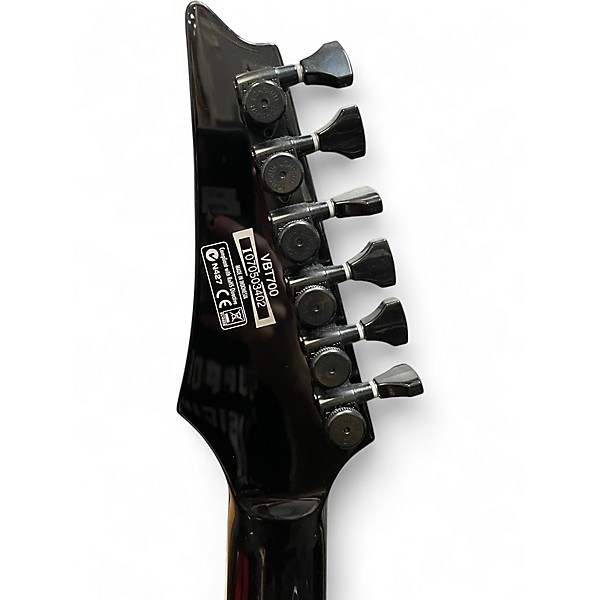 Used Ibanez VBT700 Black Solid Body Electric Guitar