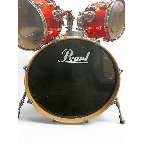 Used Pearl 4 Piece Vision RED SPARKLE Drum Kit