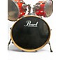 Used Pearl 4 Piece Vision RED SPARKLE Drum Kit thumbnail