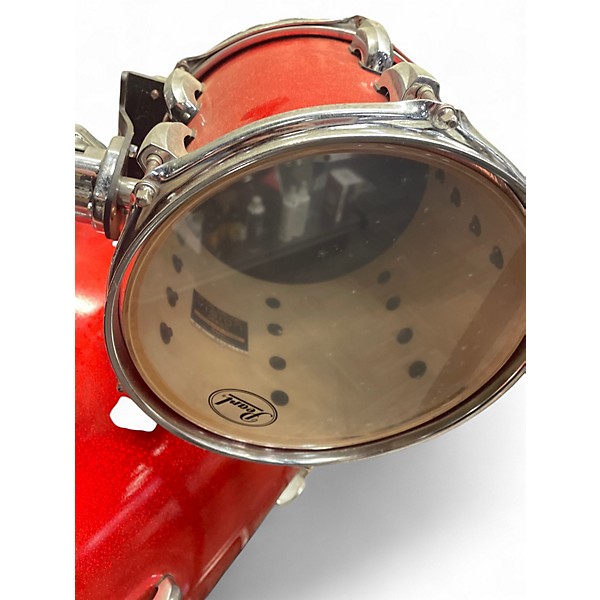 Used Pearl 4 Piece Vision RED SPARKLE Drum Kit