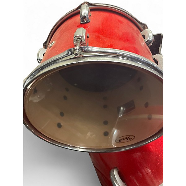 Used Pearl 4 Piece Vision RED SPARKLE Drum Kit
