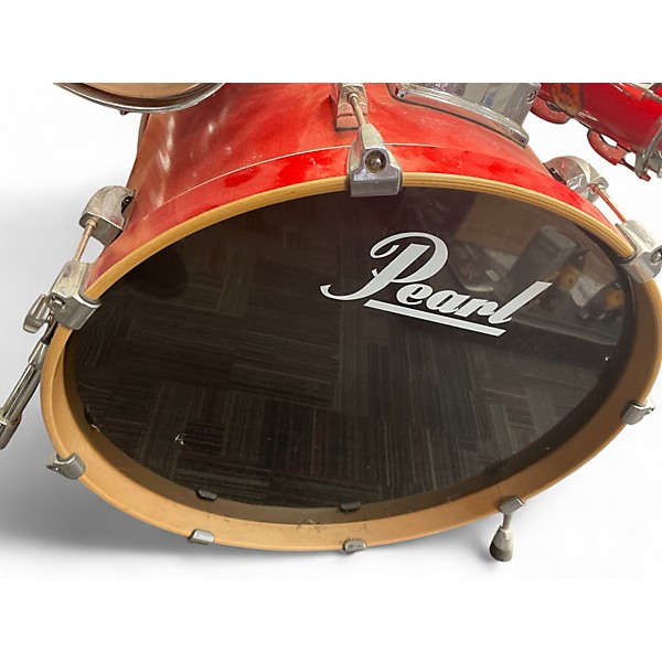 Used Pearl 4 Piece Vision RED SPARKLE Drum Kit