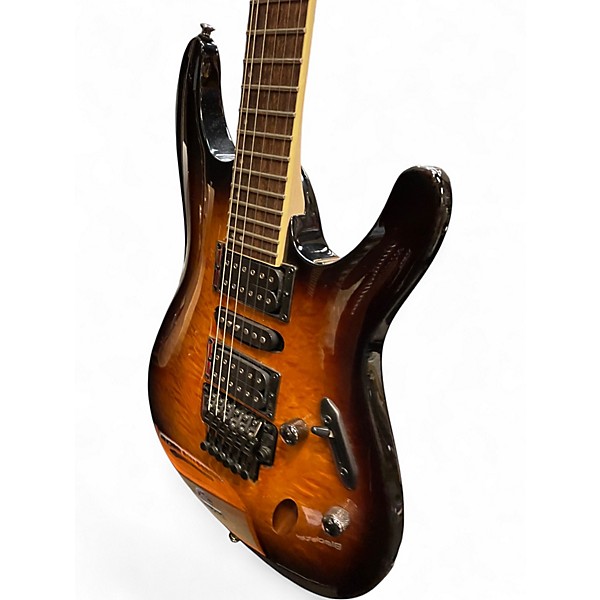 Used Ibanez S670QM Trans Amber Solid Body Electric Guitar