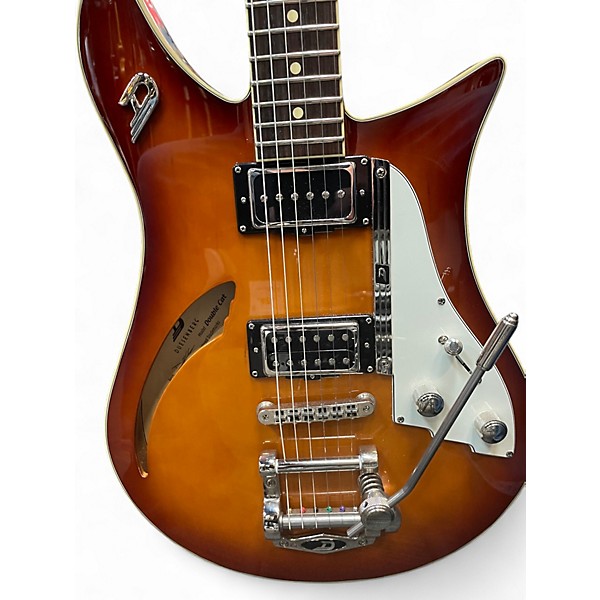 Used Duesenberg Double Cat 2 Color Sunburst Hollow Body Electric Guitar