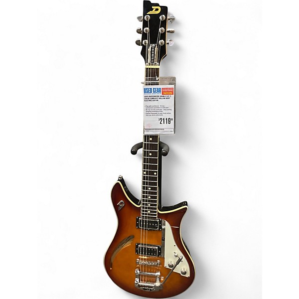 Used Duesenberg Double Cat 2 Color Sunburst Hollow Body Electric Guitar