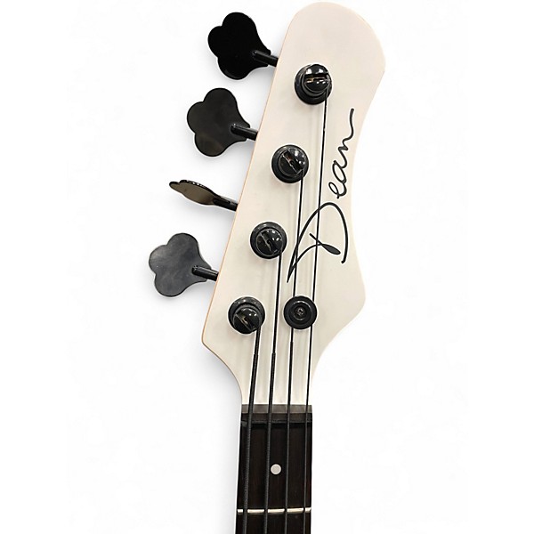 Used Dean HILLSBORO SELECT SATIN WHITE Electric Bass Guitar