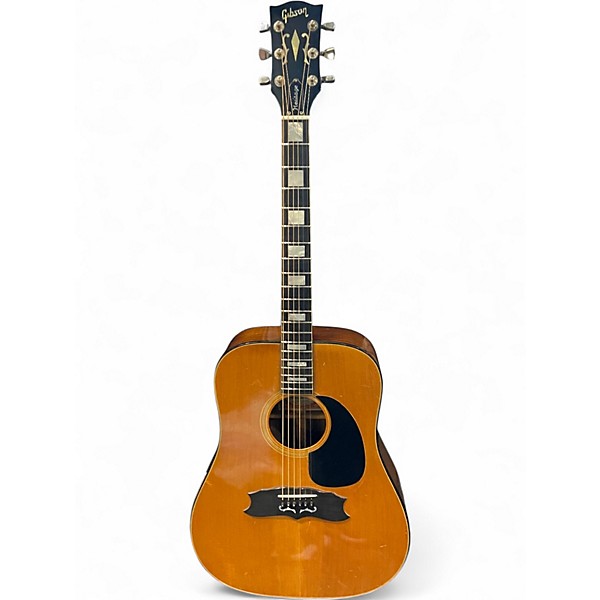 Vintage 1970s Gibson Heritage Custom Natural Acoustic Guitar