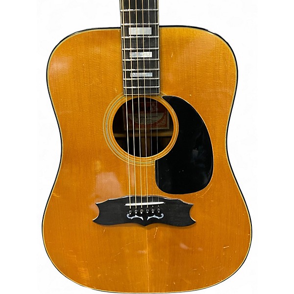 Vintage 1970s Gibson Heritage Custom Natural Acoustic Guitar