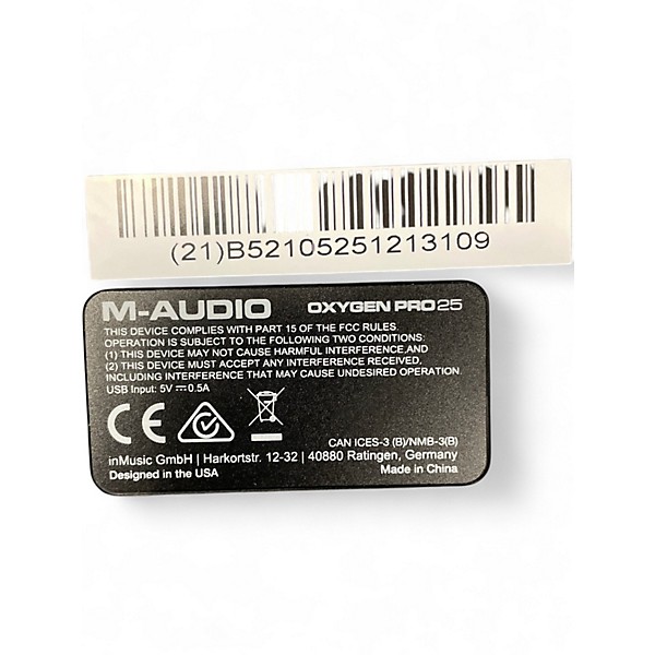 Used M-Audio Oxygen Pro 25 MIDI Controller