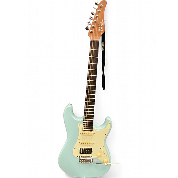 Used Schecter Guitar Research nick johnston traditional Mint Green Solid Body Electric Guitar