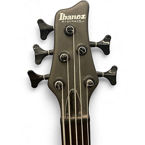 Used Ibanez Ergodyne EDB 605 Gunmetal Gray Electric Bass Guitar