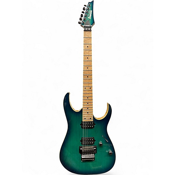 Used Ibanez RG652AHM Nebula Green Solid Body Electric Guitar