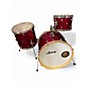 Used Ludwig 3 Piece Signet red red sparkle Drum Kit thumbnail