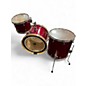 Used Ludwig 3 Piece Signet red red sparkle Drum Kit