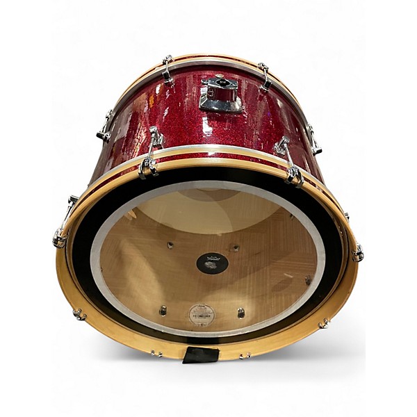 Used Ludwig 3 Piece Signet red red sparkle Drum Kit