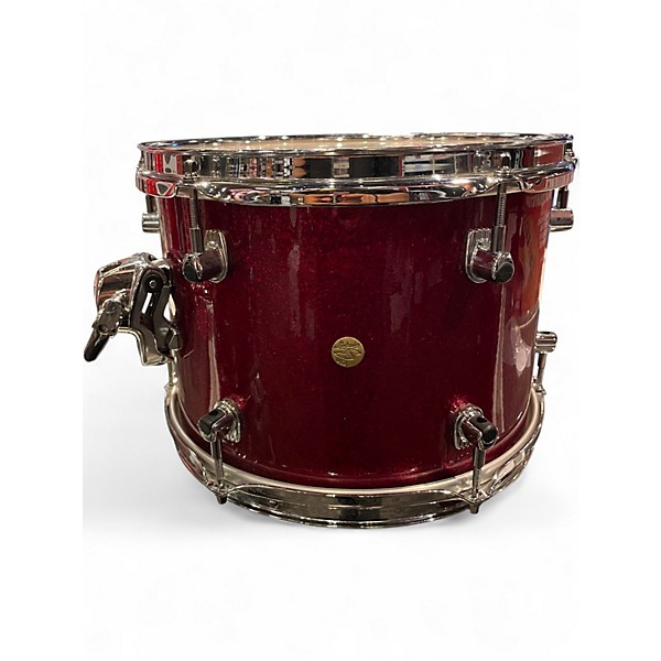 Used Ludwig 3 Piece Signet red red sparkle Drum Kit