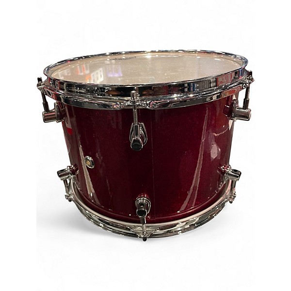 Used Ludwig 3 Piece Signet red red sparkle Drum Kit