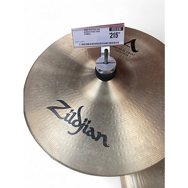 Used Zildjian 14in Avedis Hi Hat Pair Cymbal