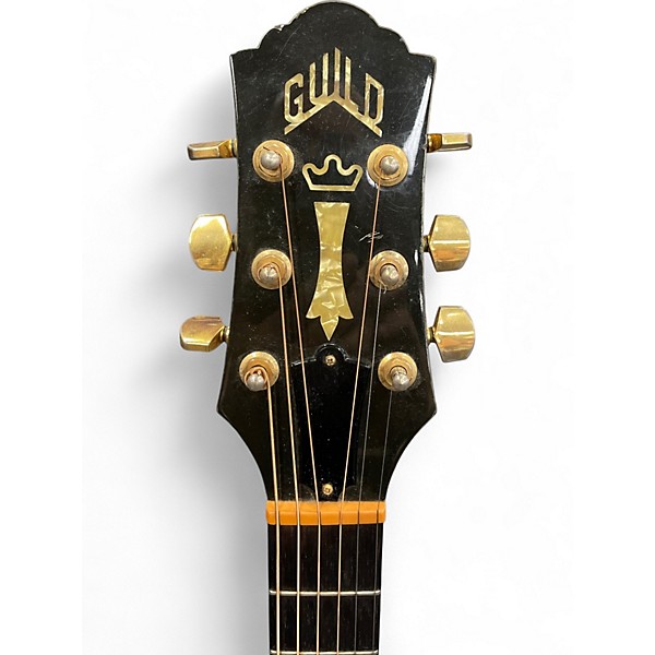 Vintage 1990 Guild Songbird-C Black Acoustic Electric Guitar