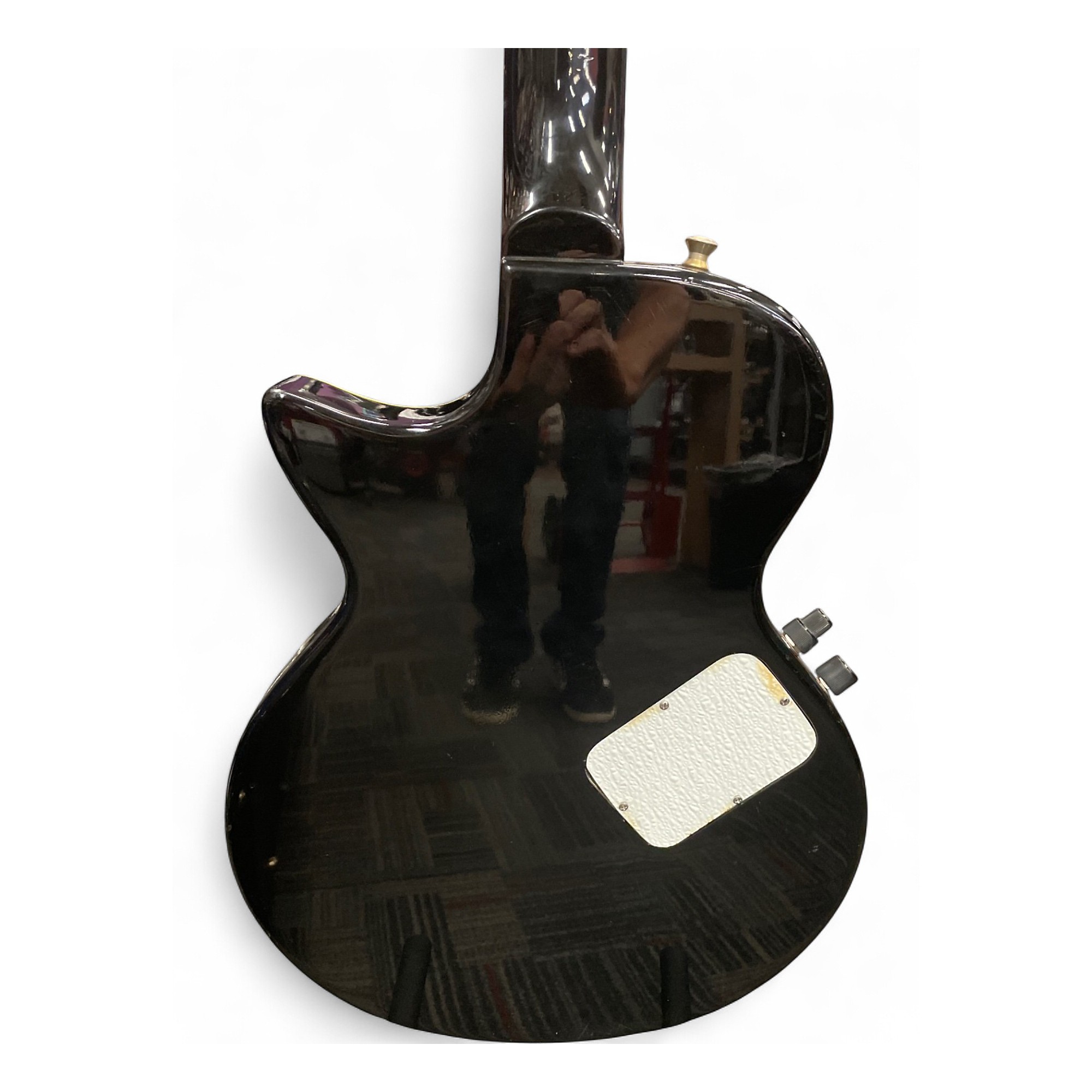Vintage 1990 Guild Songbird-C Black Acoustic Electric Guitar Black