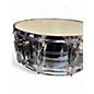 Used Rogers 14X6 STEEL SNARE SILVER Drum