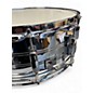 Used Rogers 14X6 STEEL SNARE SILVER Drum