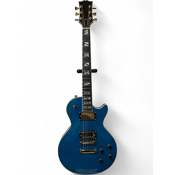 Used Jacobs LP Style Modified Ocean Blue Solid Body Electric Guitar