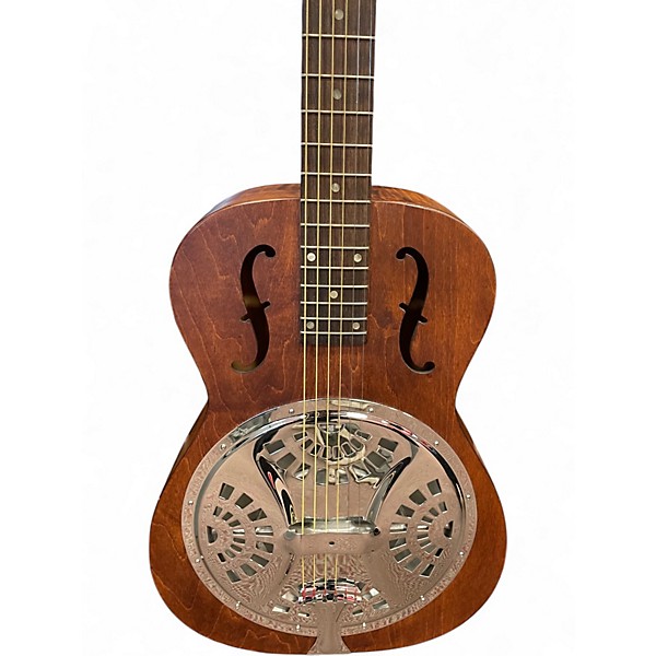 Used Dobro Hound Dog Round Neck VINTAGE BROWN Resonator Guitar