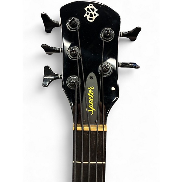 Used 2025 Spector NS Ethos White Sparkle Gloss Electric Bass Guitar