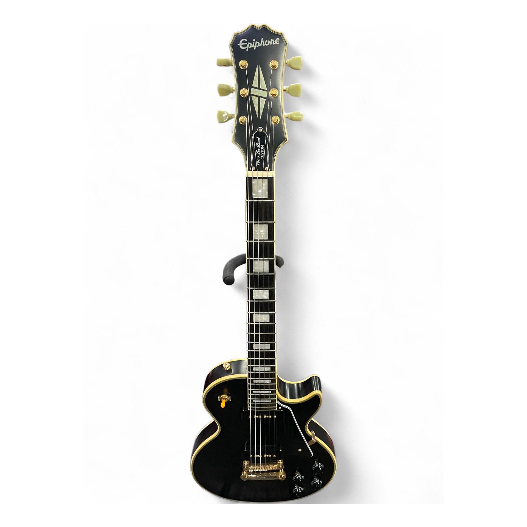 Used Epiphone 1955 Les Paul Custom Black Solid Body Electric