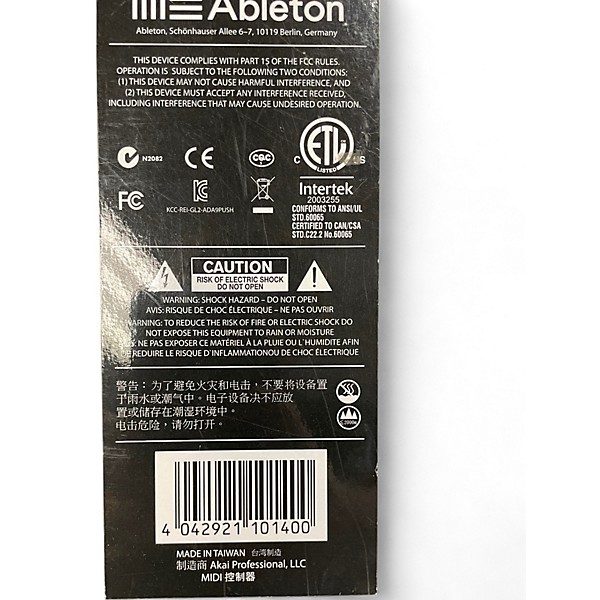 Used Ableton Push MIDI Controller