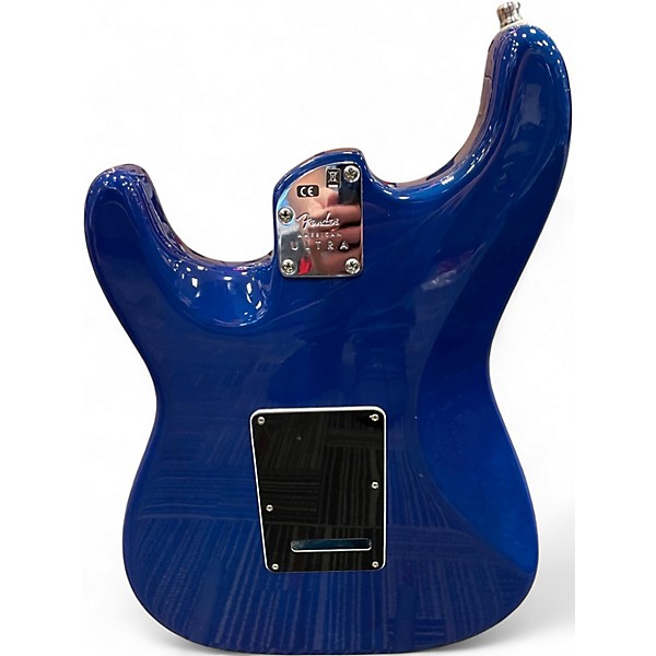 Used Fender American Ultra Stratocaster Ebony Limited Edition Blue Solid Body Electric Guitar