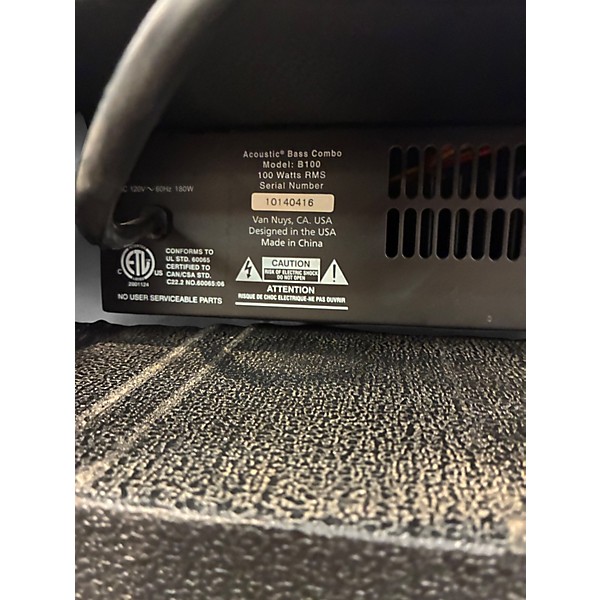 Used Acoustic B100 100W 1x15 Bass Combo Amp