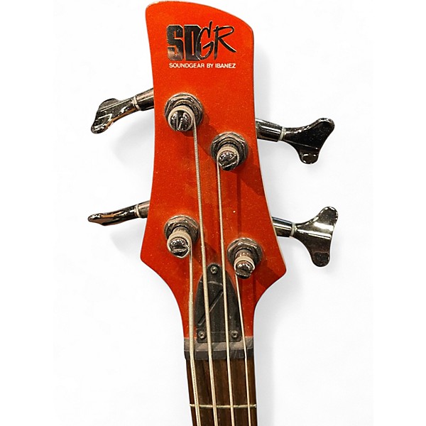 Used Ibanez SR300 Orange Electric Bass Guitar