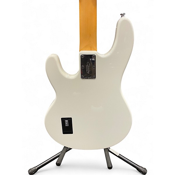 Used Sterling by Music Man STINGRAY RAY24CA Olympic White Electric Bass Guitar