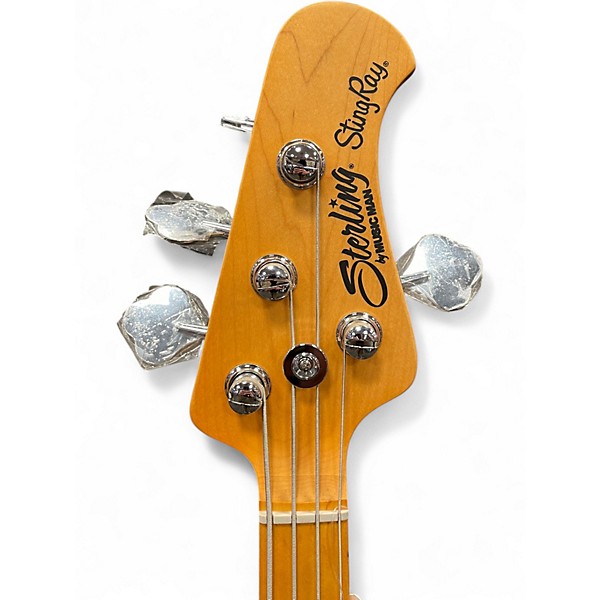 Used Sterling by Music Man STINGRAY RAY24CA Olympic White Electric Bass Guitar