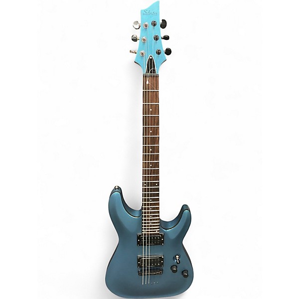 Used Schecter Guitar Research C1 Special METALLIC LIGHT BLUE Solid Body Electric Guitar