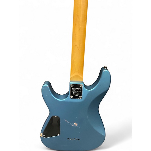 Used Schecter Guitar Research C1 Special METALLIC LIGHT BLUE Solid Body Electric Guitar