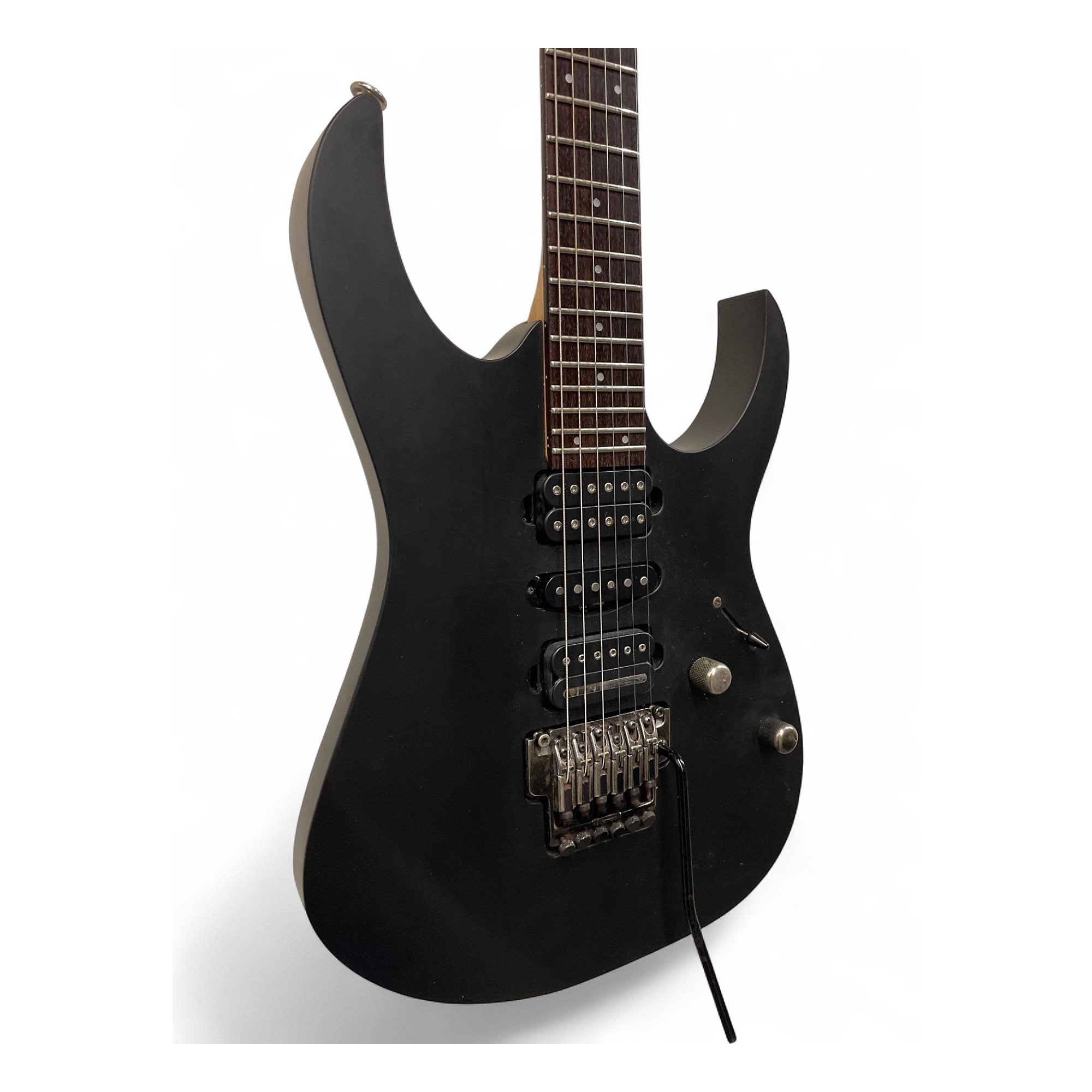 Used Ibanez PRESTIGE RG1570 Black Solid Body Electric Guitar Black