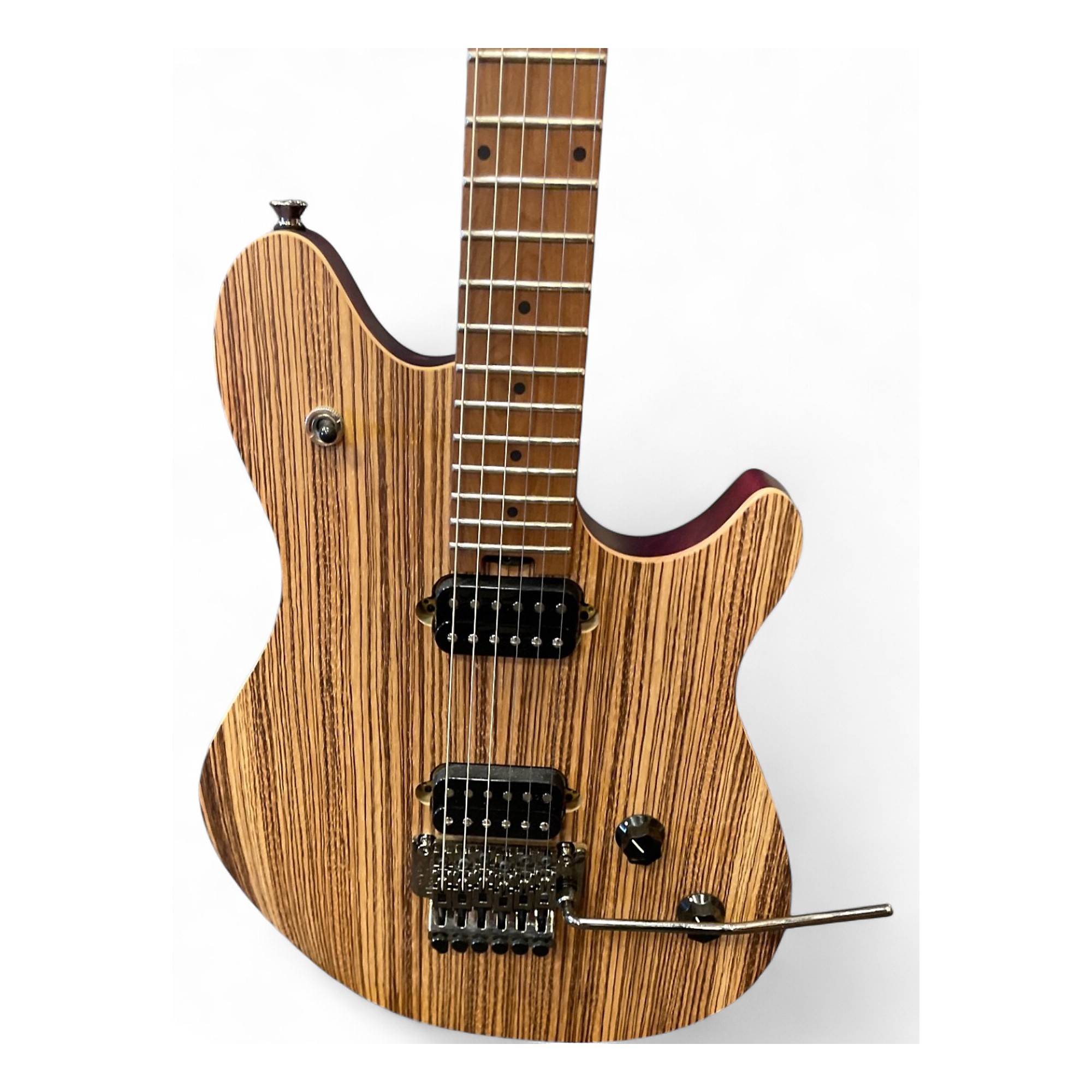 Used EVH WOLFGANG STANDARD exotic NATURAL ZEBRA WOOD Solid Body