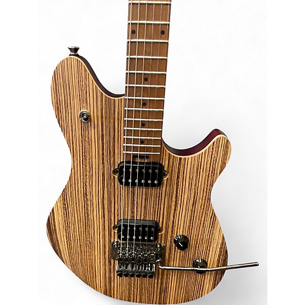 Used EVH WOLFGANG STANDARD exotic NATURAL ZEBRA WOOD Solid Body Electric Guitar