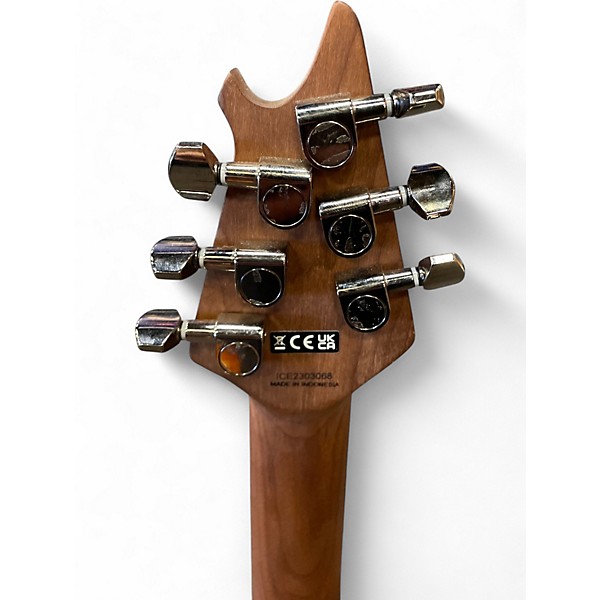 Used EVH WOLFGANG STANDARD exotic NATURAL ZEBRA WOOD Solid Body Electric Guitar