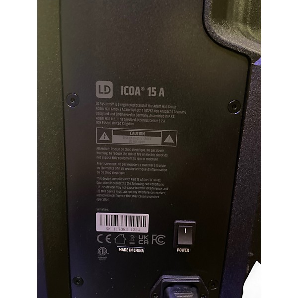 Used Ld System ICOA 15A Powered Speaker